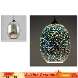 LED 3D Bunt Glas Kronleuchter Feuerwerk Hängelampe Pendelleuchte Deckenlampe