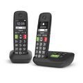 Gigaset E290A Duo Analoges/DECT-Telefon Anrufer-Identifikation Schwarz