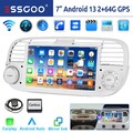 Für Fiat 500 2007-15 7" 2+64G Android 13 Autoradio Carplay GPS NAVI WIFI RDS BT