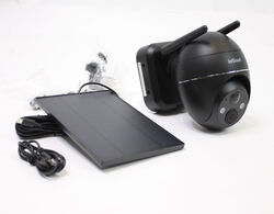 ieGeek 2K Solar Überwachungskamera Aussen Akku Pan Tilt PIR Lichtalarm Cloud SD