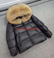 Luxus Winterjacke Herren Damen Mode Daunenjacke 100% Echt pelzkragen Mantel Neu