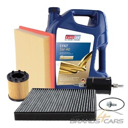 ATEC INSPEKTIONSPAKET FILTERSATZB+5L EUROLUB 5W-40 FÜR OPEL ASTRA G ZAFIRA A 2.2# 4x FILTER+SCHRAUBE+5L EUROLUB SYNT SAE 5W/40 #