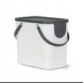 Rotho Albula Recycling Abfalleimer, weiß, 25l Mülltrennsystem 40x23,5x34cm