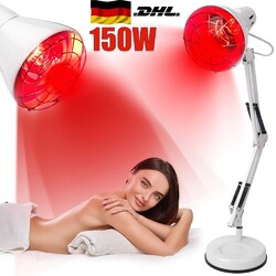 150W Wärmelampe Rotlichtlampe Strahler Infrarotlampe Therapielampe Wärmestrahler