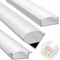 LED Aluprofil Aluminium Profile Alu Schiene Leiste Leuchte 1m für LED-Streifen