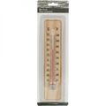 Thermometer aus Holz 22cm Innen oder Außenthermometer Analog Raum Garten Hütte