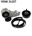 SKF Keilrippenriemensatz VKMA 34107 für FORD