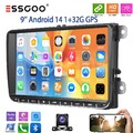 Für VW GOLF 5 6 Touran Caddy 32G 9" Carplay Autoradio Android 14 GPS Nav KAM RDS