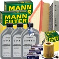 MANN INSPEKTIONSPAKET+3L ORIGINAL 0W-30 ÖL passend für VW POLO 6R SKODA 1.2