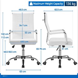 Bürostuhl Ergonomischer Schreibtischstuhl Computerstuhl Arbeitsstuhl Drehstuhlhöhenverstellbar✔Hohe Rückenlehne✔Wippfunktion✔️drehbar