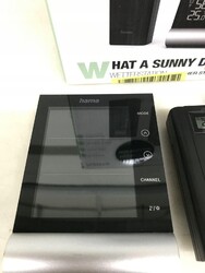 Hama Wetterstation Funk mit Aussensensor „Black Line“ (mit Wettervorhersage)