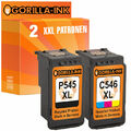 Set 2x Patrone XXL für Canon PG545XL CL546XL Pixma MG2450 MG2400 MG2950 MG2900