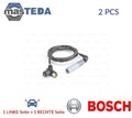 0 986 594 017 ABS SENSOR DREHZAHLFÜHLER HINTEN BOSCH 2PCS NEU OE QUALITÄT
