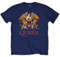 T-Shirt Queen Classic Crest marineblau OFFIZIELL