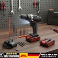 Akku-Schlagbohrschrauber 48V Akkuschrauber Set in Koffer Mit 2 Akkus 3 in 1