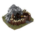 Medieval Gold Mine Model Building Toys Set for Collection 756 teile MOC