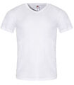 5 Stk. Herren T-Shirts mit V-Ausschnitt Fruit of the Loom S-5XL weiß