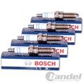 4x BOSCH ZÜNDKERZE passend für ALFA ROMEO 4C 159 GIULIETTA RENAULT CLIO III