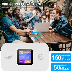 Mobiler WLAN Router Tragbarer 4G/5G LTE Wireless Mobiler WiFi Hotspot 150 Mbit/s