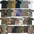 US T-SHIRT Army Tarn Shirt S-7XL viele Farben uni camo BW Bundeswehr Tarnshirt