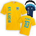 St. Lucia T-Shirt Trikot incl. Name & Nummer S M L XL XXL