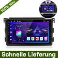 9" Carplay Andorid13.0 Autoradio 2+64GB Für Smart Fortwo 451 2005-2010 GPS NAVI