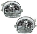 Scheinwerfer Set in Klarglas mit Facelift Optik für Renault Twingo 1 1993-2007