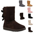 Warm Gefütterte Damen Stiefel Boots Schlupfstiefel Schuhe 898592 New Look