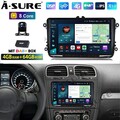 8-Core CarPlay Android 13 Autoradio DAB+ Kam Für VW GOLF 5 6 Passat Bora Tiguan