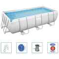 Power Steel Swimming Pool Set 404x201x100cm Schwimmbecken Schwimmbad Bestway