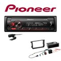 Pioneer 1-DIN Bluetooth Autoradio Android USB für Volkswagen VW Amarok schwarz