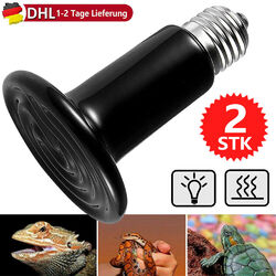 2x Wärmelampe Keramik Dunkelstrahler Infrarotlampe Strahler Heizlampe Birne 200W