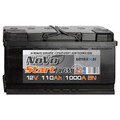 NoVo 12V 110Ah Autobatterie 1000A EN AGM Start-Stop Starterbatterie Wartungsfrei