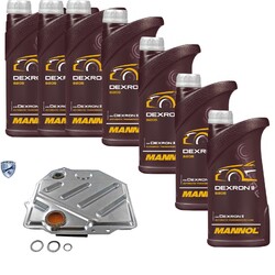 7 L MANNOL Dexron II VAICO Getriebeölfilter für Mercedes-Benz E-Klasse Saloon