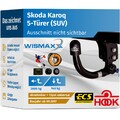 ANHÄNGERKUPPLUNG für Skoda Karoq ab 17 vert. abnehmbar HOOK +13pol E-Satz ABE