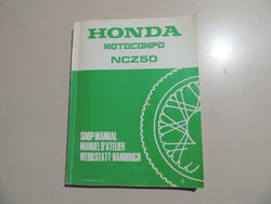 Honda NCZ 50 Motocombo  Repair service work shop manual Manuel d`atellier 1983