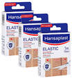 3x Hansaplast Elastic 1m x 6cm Wasserabweisend flexibel Waterproof Pflaster