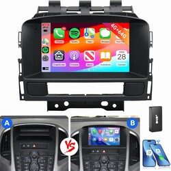 DAB+ 4+64GB Android 14 Autoradio Carplay Für Opel Astra J 2010-2014 GPS RDS WIFI