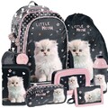 Katze Cat Rucksack Ranzen Schulrucksack Schulranzen Set 7 teilig 1-3 Klasse