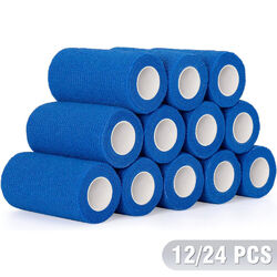 12 x Haftbandage 10cm x 4.5m Selbstklebende Fixierbinde Selbsthaftender Verband