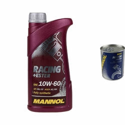 1L Motoröl MANNOL Racing+Ester 10W-60 1x MANNOL Motor Doctor ADDITIV