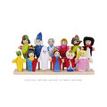 FINGERPUPPEN-SET 12 Puppen Puppentheater Prinzessin Kasper Krokodil Räuber Oma