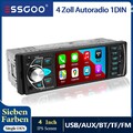 Autoradio 1DIN mit Bluetooth BT Freisprech 7 Farben MP3 Player USB TF AUX FM AM