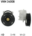SKF (VKM 34008) Spannrolle, Keilrippenriemen für FORD MAZDA