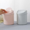 Kleiner Abfalleimer Desktop Mülleimer Tischrolle Schwingdeckel Mini Mülleimer