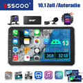 360° Drehbar Display Autoradio 32G Android 13 DAB Carplay GPS Navi WIFI SWC 10"