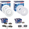BOSCH BREMSSCHEIBEN + BELÄGE VORNE + HINTEN passend für AUDI A4 8E B6 B7 + EXEO 