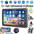 10zoll 1 DIN Android 14 Autoradio GPS Navi drehbarer Bildschirm Kamera MIk