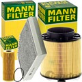 MANN FILTER INSPEKTIONSPAKET passend für 3.0 TFSI+3.2 FSI AUDI A4 B8 A5 8T Q5 8R