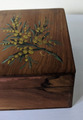 Vintage Holz Teakholz Box/Urne für kleines Haustier